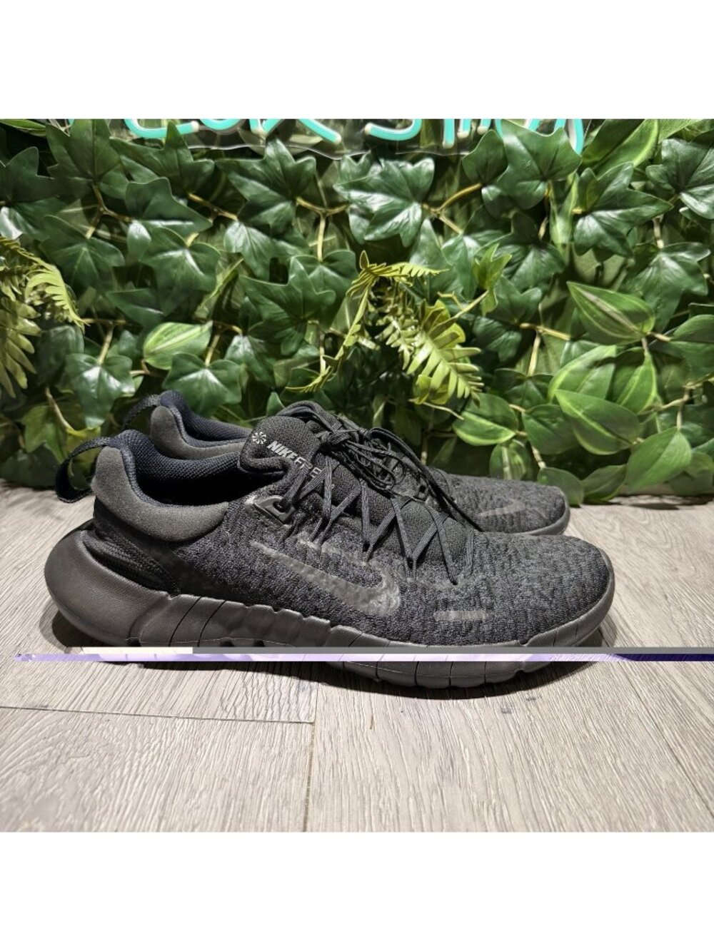 Nike Free RN 5.0 Next Nature Mens Sz 10 Running Shoes Black Minimalist Sneaker